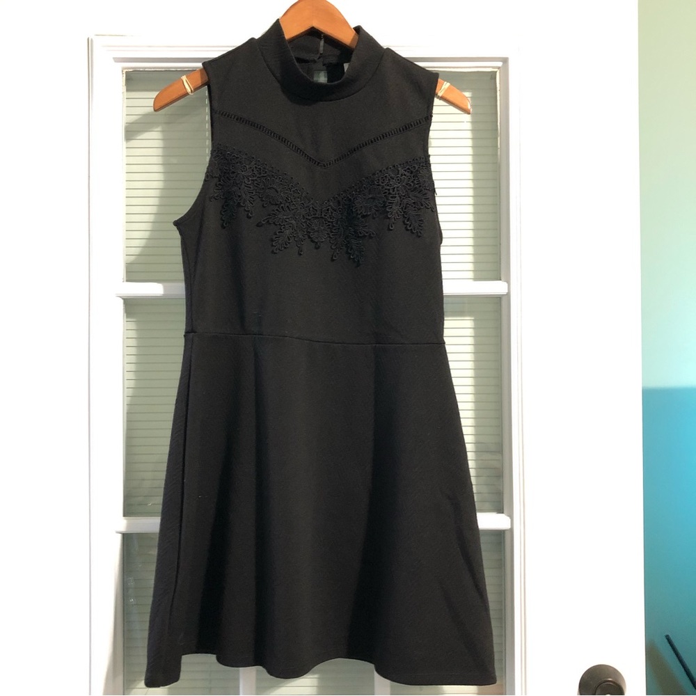 Little black dress sleeveless mini cinched